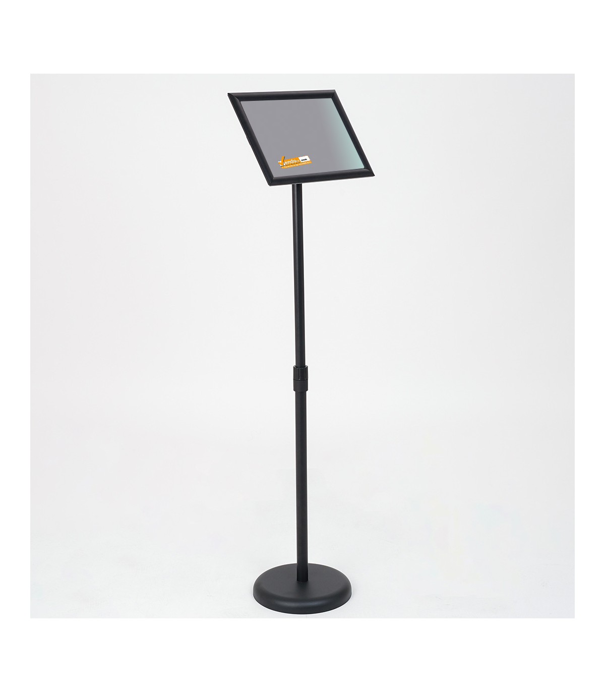 ESPOSITORE PUBBLICITARIO A LEGGIO DA PAVIMENTO CON CORNICE E BASE FORMATO A4