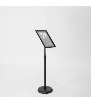 ESPOSITORE PUBBLICITARIO A LEGGIO DA PAVIMENTO CON CORNICE E BASE FORMATO A4