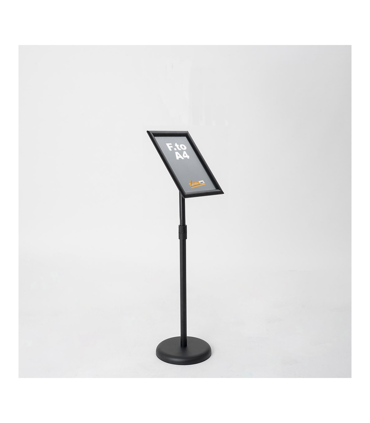 ESPOSITORE PUBBLICITARIO A LEGGIO DA PAVIMENTO CON CORNICE E BASE FORMATO A4
