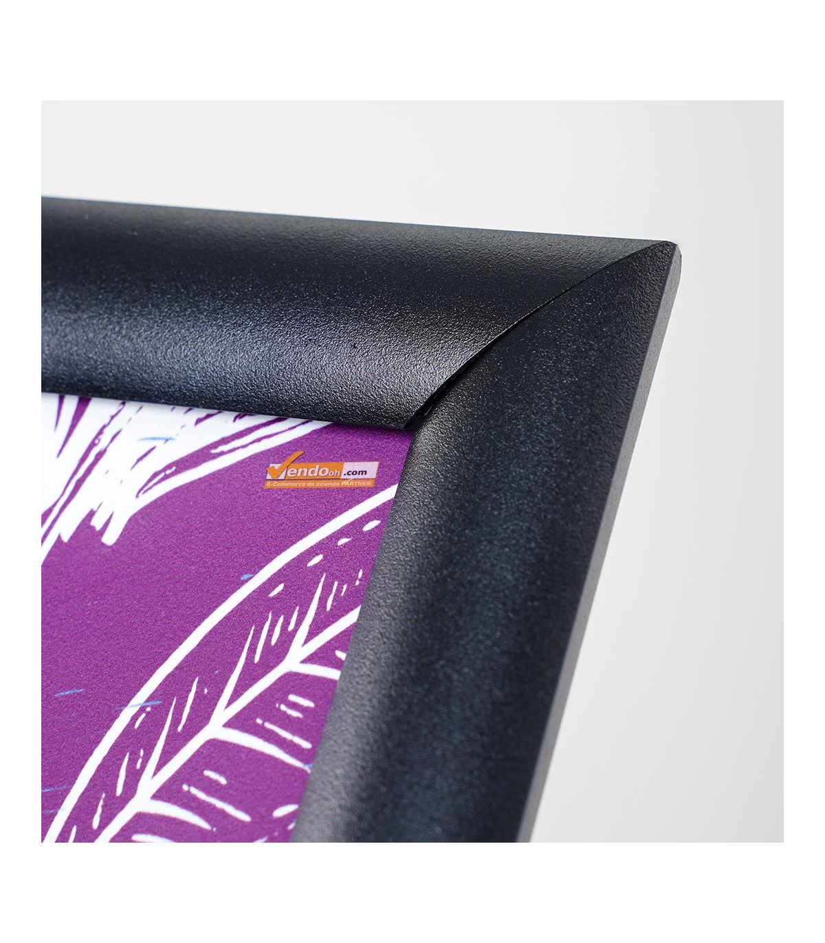 ESPOSITORE PUBBLICITARIO A LEGGIO DA PAVIMENTO CON CORNICE E BASE FORMATO A4