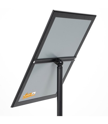 ESPOSITORE PUBBLICITARIO A LEGGIO DA PAVIMENTO CON CORNICE E BASE FORMATO A4