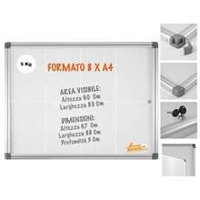 BACHECA PORTA AVVISI PER INTERNO SCRIVIBILE VARI FORMATI COMPLETA DI MAGNETI