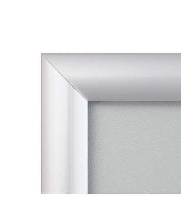 ESPOSITORE PUBBLICITARIO DA PAVIMENTO IN METALLO CON CORNICE PORTA AVVISI IN FORMATO A3 ORIENTABILE SIA IN VERTICALE CHE IN ORIZ