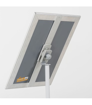 ESPOSITORE PUBBLICITARIO SILVER A LEGGIO FORMATO A4 ALLUNGABILE E ACCORCIABILE ORIENTABILE IN ORIZZONTALE E VERTICALE