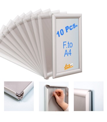 CORNICE ESPOSITIVA F.TO A4 PUBBLICITARI APPENDERE SU PARETE MURO NEGOZIO CRPT01