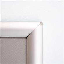 10 PZ CORNICE ESPOSITIVA IN ALLUMINIO CON CHIUSURA A SCATTO FORMATO A4 DA PARETE MURO