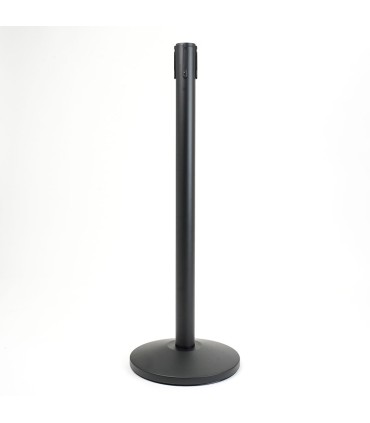 COLONNINA NERA SENZA NASTRO FETTUCCIA SOLO RICEVENTE DELIMITA AREA SEPARA CODE