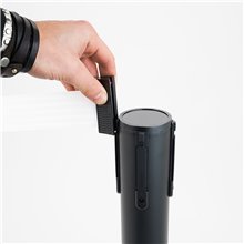 COLONNA COLONNINA NERA A NASTRO TEATRO AEROPORTO SEGNA PERCORSO DELIMITA AREA