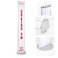 TOTEM PUBBLICITARIO ESPOSITORE DA TERRA BIFACCIALE PORTA COMUNICAZIONI GRAFICA