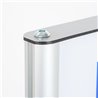 TOTEM ESPOSITORE 30X180 CM MONOFACCIALE O BIFACCIALE IN ALLUMINIO E PANNELLO FOREX INTERCAMBIABILE