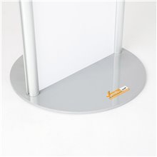 TOTEM PUBBLICITARIO ESPOSITORE DA TERRA BIFACCIALE PORTA COMUNICAZIONI GRAFICA