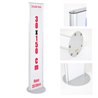 TOTEM ESPOSITORE 30X150 CM MONOFACCIALE O BIFACCIALE IN ALLUMINIO E PANNELLO FOREX INTERCAMBIABILE