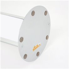 TOTEM PUBBLICITARIO ESPOSITORE DA TERRA BIFACCIALE PORTA COMUNICAZIONI GRAFICA