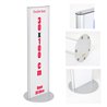 TOTEM PUBBLICITARIO ESPOSITORE DA TERRA BIFACCIALE PORTA COMUNICAZIONI GRAFICA