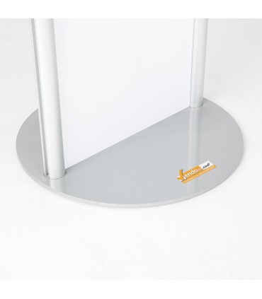 TOTEM ESPOSITORE 30X100 CM MONOFACCIALE/BIFACCIALE IN ALLUMINIO E PANNELLO FOREX INTERCAMBIABILE