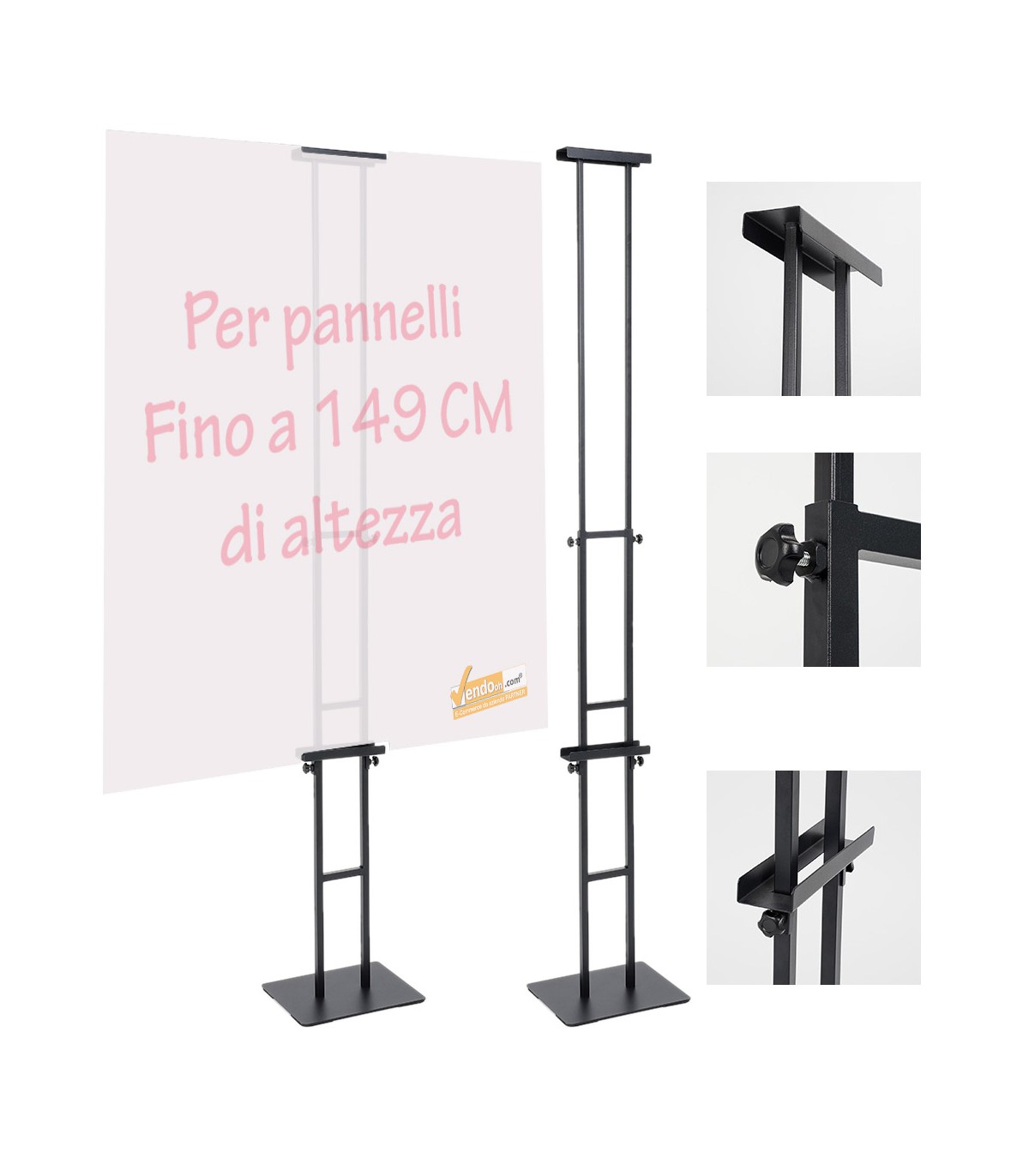 CORNICE ESPOSITIVA F.TO A4 PUBBLICITARI APPENDERE SU PARETE MURO NEGOZIO CRPT01