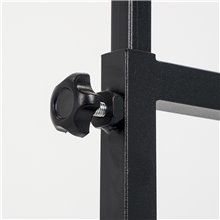 PIANTANA PUBBLICITARIA REGOLABILE IN ALLUMINIO NERO CAVALLETTO PORTA PANNELLI DA PAVIMENTO