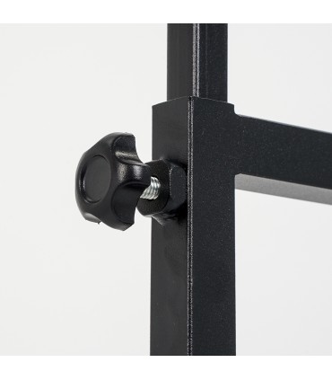 PIANTANA PUBBLICITARIA REGOLABILE IN ALLUMINIO NERO CAVALLETTO PORTA PANNELLI DA PAVIMENTO