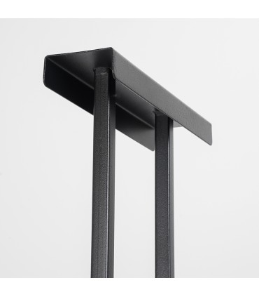 PIANTANA PUBBLICITARIA REGOLABILE IN ALLUMINIO NERO CAVALLETTO PORTA PANNELLI DA PAVIMENTO