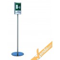 ESPOSITORE TOTEM PUBBLICITARIO DA TERRA BIFACCIALE PORTA COMUNICAZIONI AVVISI