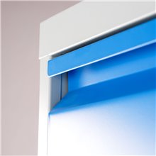 CLASSIFICATORI DOCUMENTI IN METALLO 46X72X62 CM 2 CASSETTI CON SERRATURA YALE COLORI GRIGIO BLU ARANCIONE