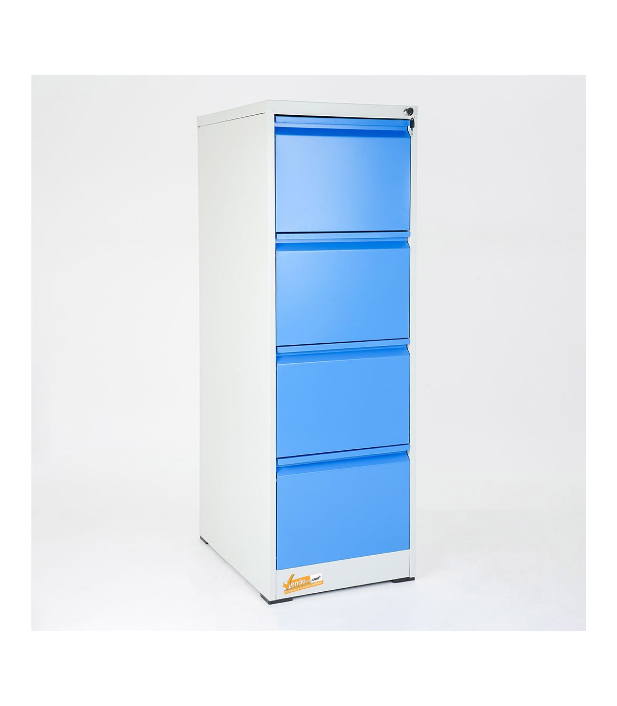 CLASSIFICATORI PER DOCUMENTI IN METALLO 46X132X62  4 CASSETTI CON SERRATURA YALE GRIGIO BLU ARANCIONE