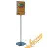 ESPOSITORE TOTEM PUBBLICITARIO DA TERRA BIFACCIALE PORTA GRAFICA COMUNICAZIONI