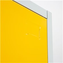 ARMADIETTI SPOGLIATOIO IN METALLO 38X180X42 - 1 ANTA FINITURE GRIGIO BLU ARANCIONE GIALLO VERDE