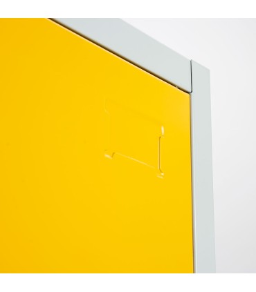 ARMADIETTI SPOGLIATOIO IN METALLO 38X180X42 - 1 ANTA FINITURE GRIGIO BLU ARANCIONE GIALLO VERDE