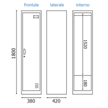 PARETE DIVISORIA IN FOREX NERA PER UFFICIO STUDIO NEGOZIO RECEPTION WHL800N