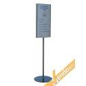 TOTEM PUBBLICITARIO ESPOSITORE DA TERRA BIFACCIALE PORTA COMUNICAZIONI GRAFICA