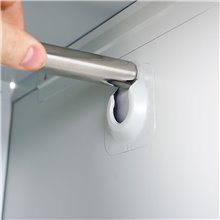 ARMADIETTI SPOGLIATOIO IN METALLO 85X180X42 - 4 ANTE SOVRAPPOSTE GRIGIO BLU ARANCIONE GIALLO VERDE