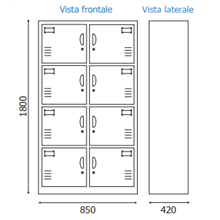 PARETE DIVISORIA IN POLICARBONATO TRASPARENTE UFFICIO STUDIO NEGOZIO WHL800/ST