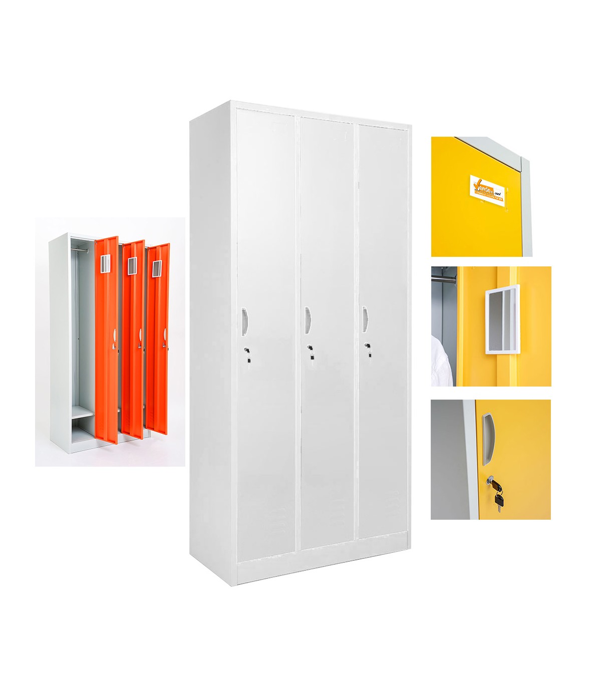 PARETE DIVISORIA IN POLICARBONATO TRASPARENTE UFFICIO STUDIO NEGOZIO WHL800/ST