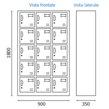 PARETE DIVISORIA IN POLICARBONATO TRASPARENTE UFFICIO STUDIO NEGOZIO WHL800/ST
