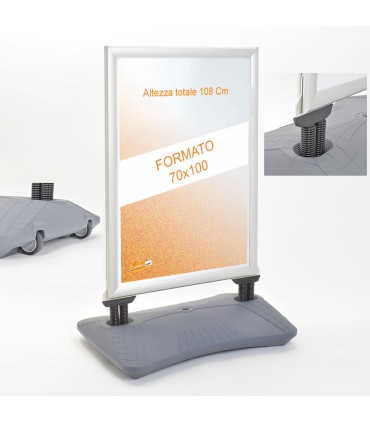 CORNICE ESPOSITIVA CAVALLETTO PUBBLICITARIO 70x100 ESPOSITORE CRBF02