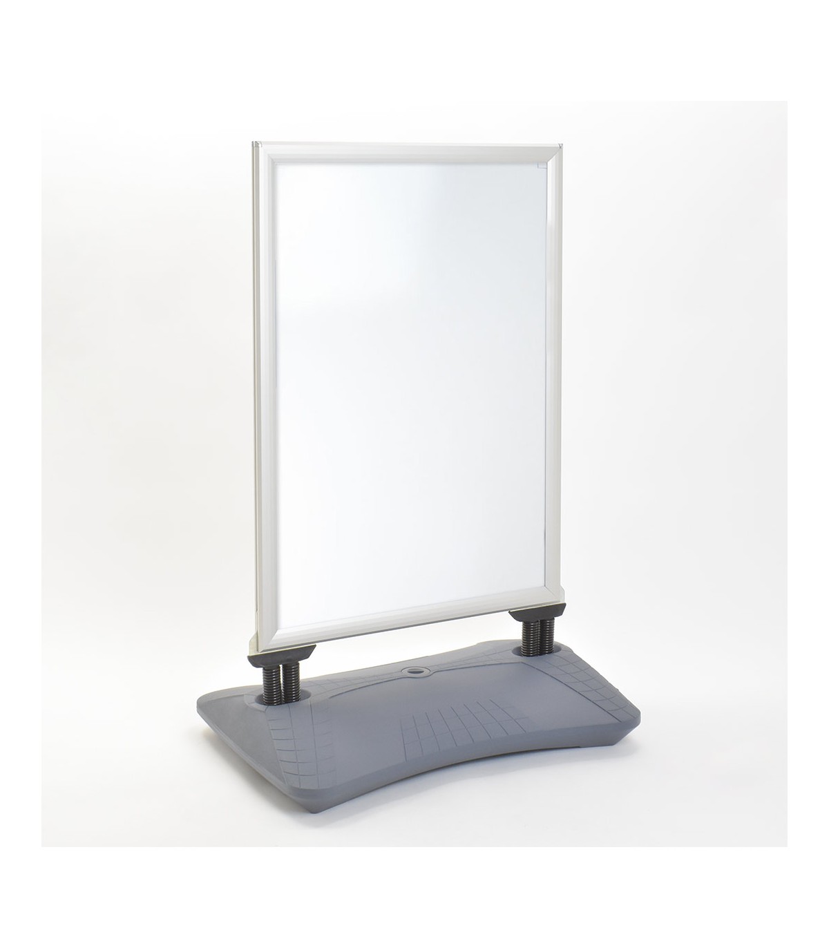 ESPOSITORE PUBBLICITARIO A CAVALETTO BIFACCIALE ANTI VENTO CON ZAVORRA 70X100 CON CORNICI A SCATTO