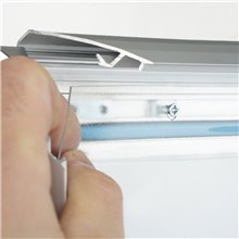 ESPOSITORE PUBBLICITARIO A CAVALETTO BIFACCIALE ANTI VENTO CON ZAVORRA 70X100 CON CORNICI A SCATTO