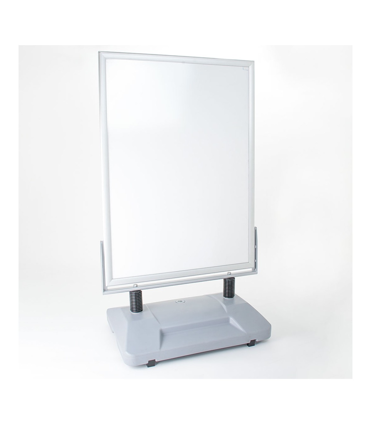 ESPOSITORE PUBBLICITARIO A CAVALETTO BIFACCIALE ANTI VENTO CON ZAVORRA 100X140 CON CORNICI A SCATTO
