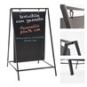 CAVALLETTO PUBBLICITARIO BIFACCIALE PANNELLI NERI MAGNETICI SCRIVIBILI 60X90