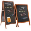 ESPOSITORE CAVALLETTO LAVAGNA IN LEGNO PER GESSI GESSETTI MENU' BAR RISTORANTE