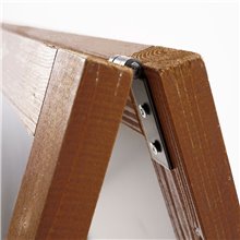 ESPOSITORE CAVALLETTO IN LEGNO CON LAVAGNA NERA MAGNETICA SCRIVIBIILE CON GESSI GESSETTI 