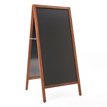 ESPOSITORE CAVALLETTO IN LEGNO CON LAVAGNA NERA MAGNETICA SCRIVIBIILE CON GESSI GESSETTI 