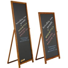 ESPOSITORE CAVALLETTO LAVAGNA IN LEGNO PER GESSI GESSETTI MENU' BAR RISTORANTE