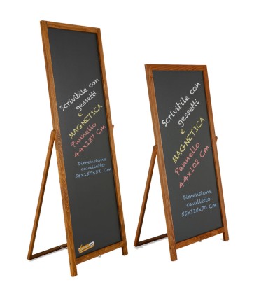 ESPOSITORE CAVALLETTO LAVAGNA IN LEGNO PER GESSI GESSETTI MENU' BAR RISTORANTE