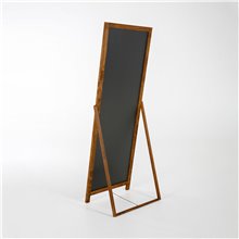 ESPOSITORE CAVALLETTO MONOFACCIALE CORNICE IN LEGNO CON LAVAGNA NERA MAGNETICA SCRIVIBIILE CON GESSI GESSETTI 