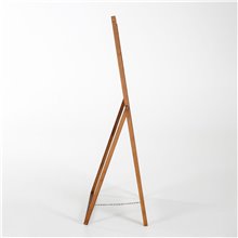 ESPOSITORE CAVALLETTO MONOFACCIALE CORNICE IN LEGNO CON LAVAGNA NERA MAGNETICA SCRIVIBIILE CON GESSI GESSETTI 