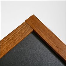 ESPOSITORE CAVALLETTO MONOFACCIALE CORNICE IN LEGNO CON LAVAGNA NERA MAGNETICA SCRIVIBIILE CON GESSI GESSETTI 