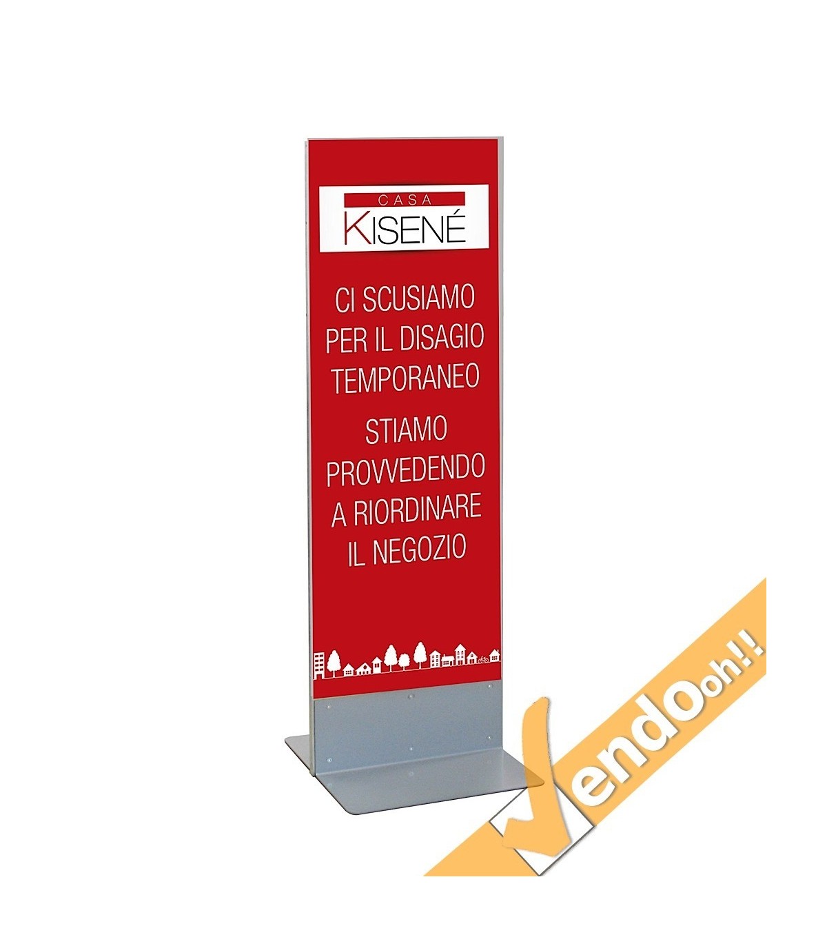 TOTEM ESPOSITORE BIFACCIALE PUBBLICITA INFORMAZIONE COMUNICAZIONE GRAFICA 76X180