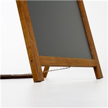 ESPOSITORE CAVALLETTO MONOFACCIALE CORNICE IN LEGNO CON LAVAGNA NERA MAGNETICA SCRIVIBIILE CON GESSI GESSETTI 
